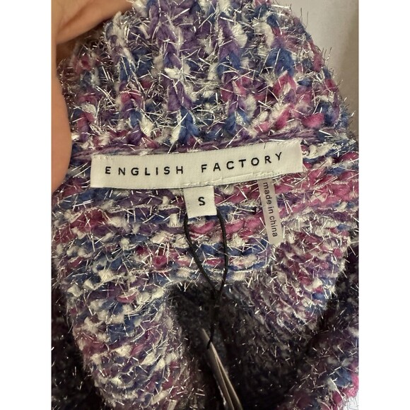 English Factory NWT Colorful Fuzzy Mini Skirt Women’s Size Small - Picture 4 of 5